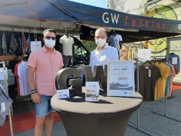 Schepen Emile Miel Degrève Beter Bilzen Markt Bilzen Gratis koffie koffiekaart GW Fashion 